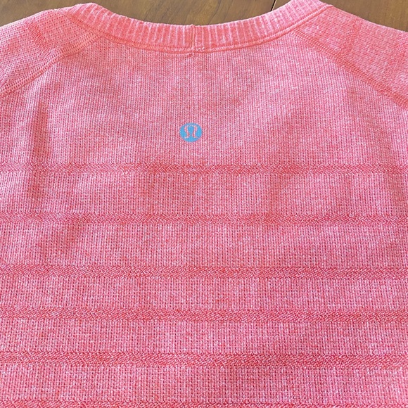 LuluLemon Salmon color Run Swiftly short Sleeve - Picture 2 of 4